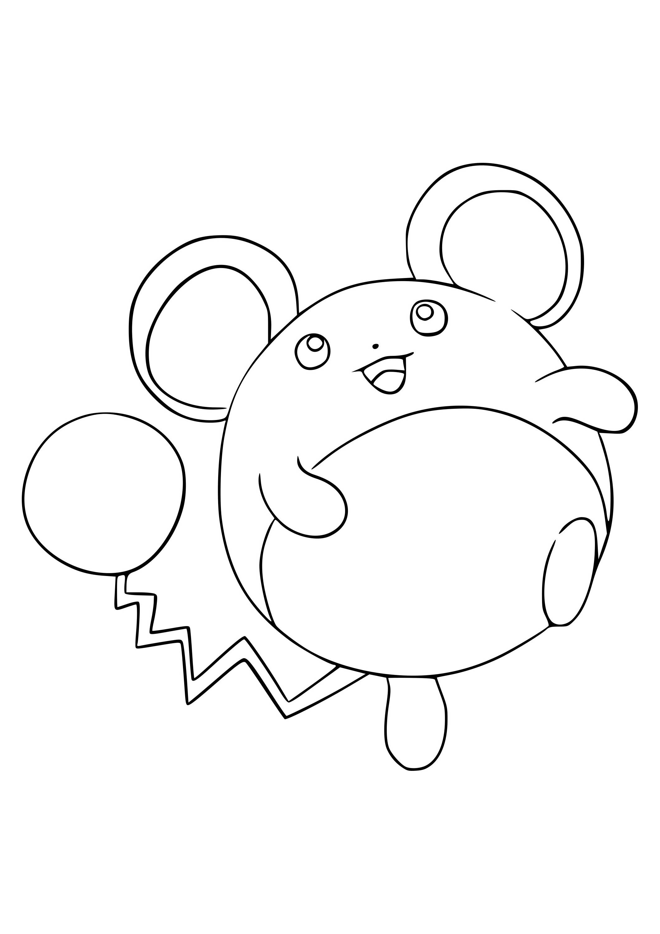 Marill coloring page (A4) to print