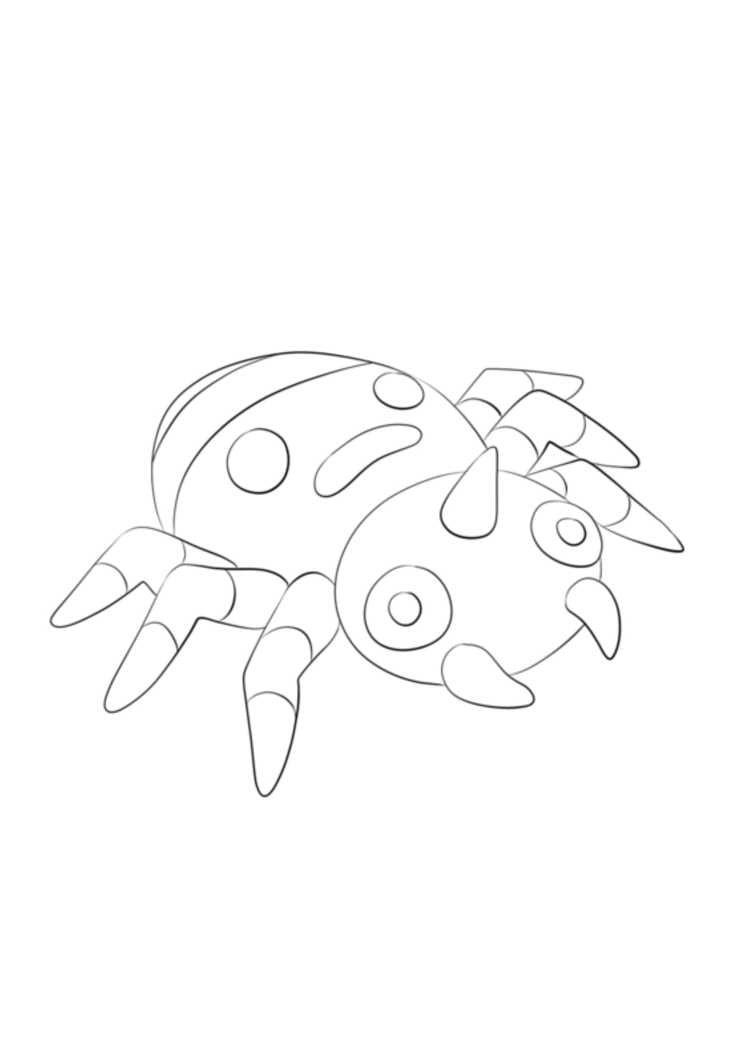 Página para colorear Spinarak (A4) para imprimir