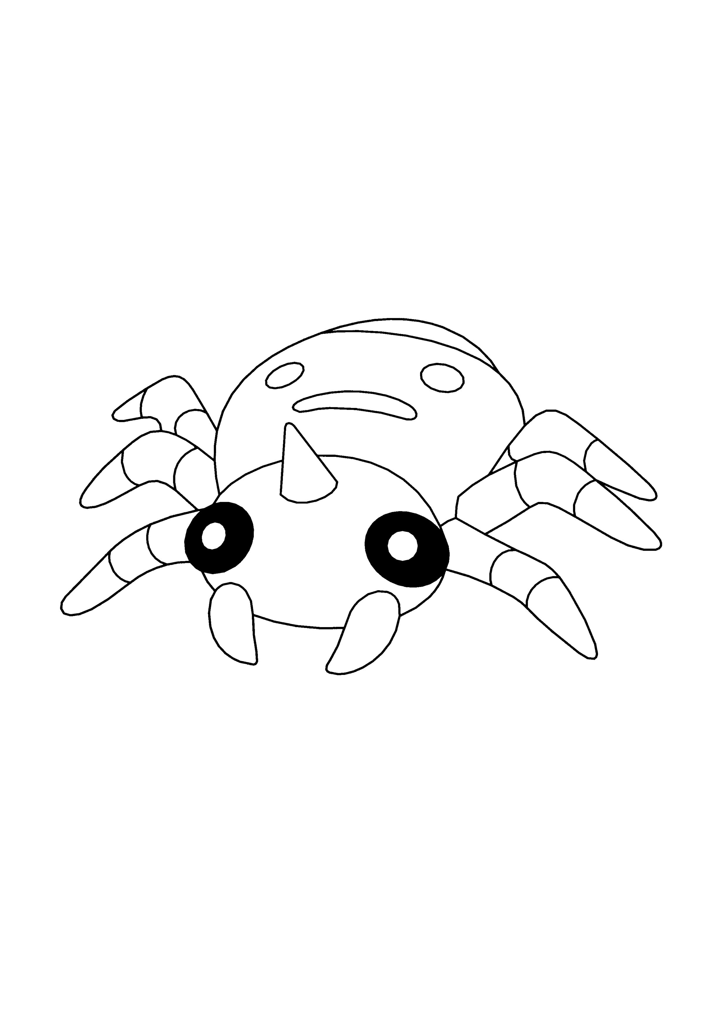 Página para colorear Spinarak (A4) para imprimir