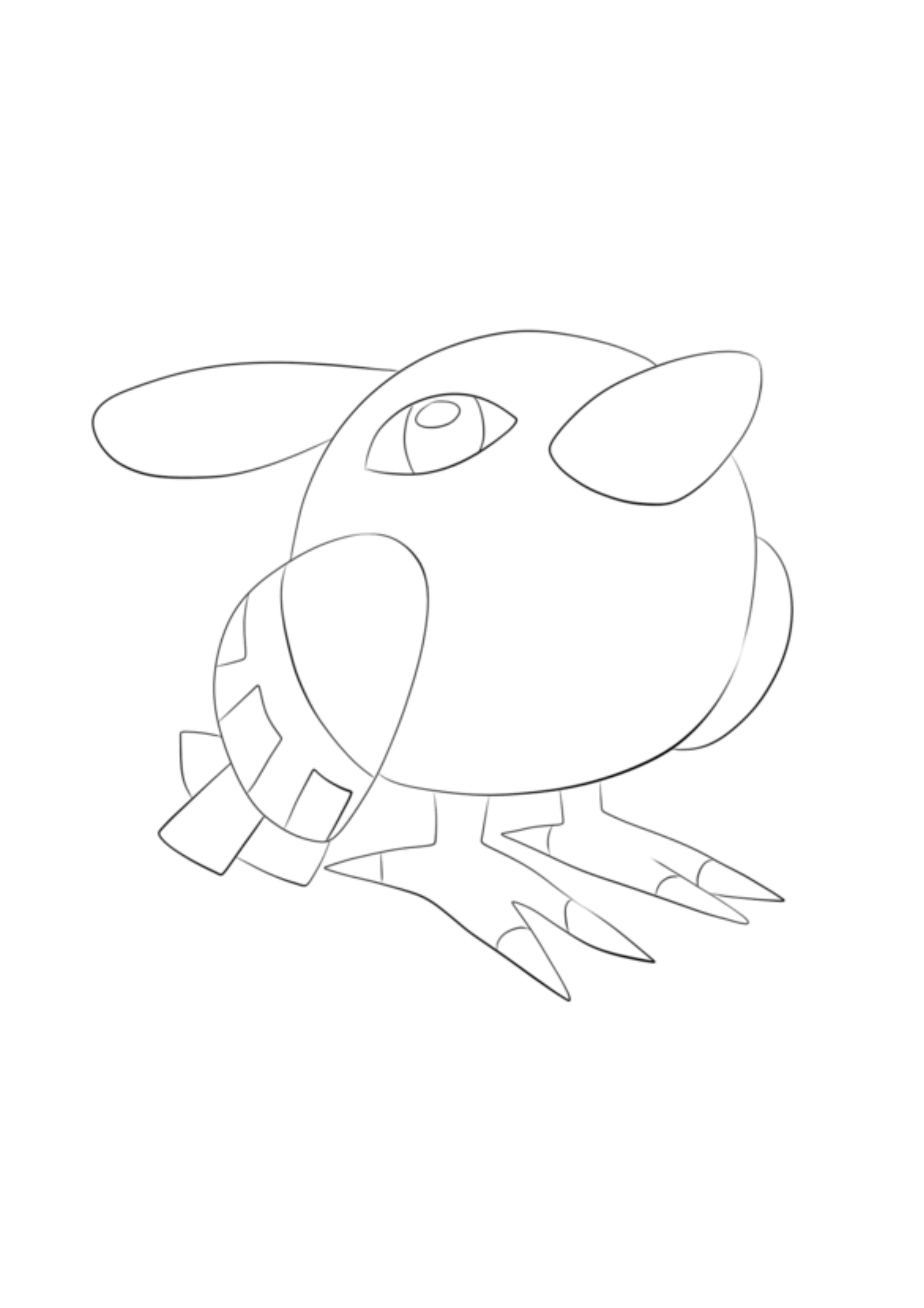 Página para colorear Natu (A4) para imprimir
