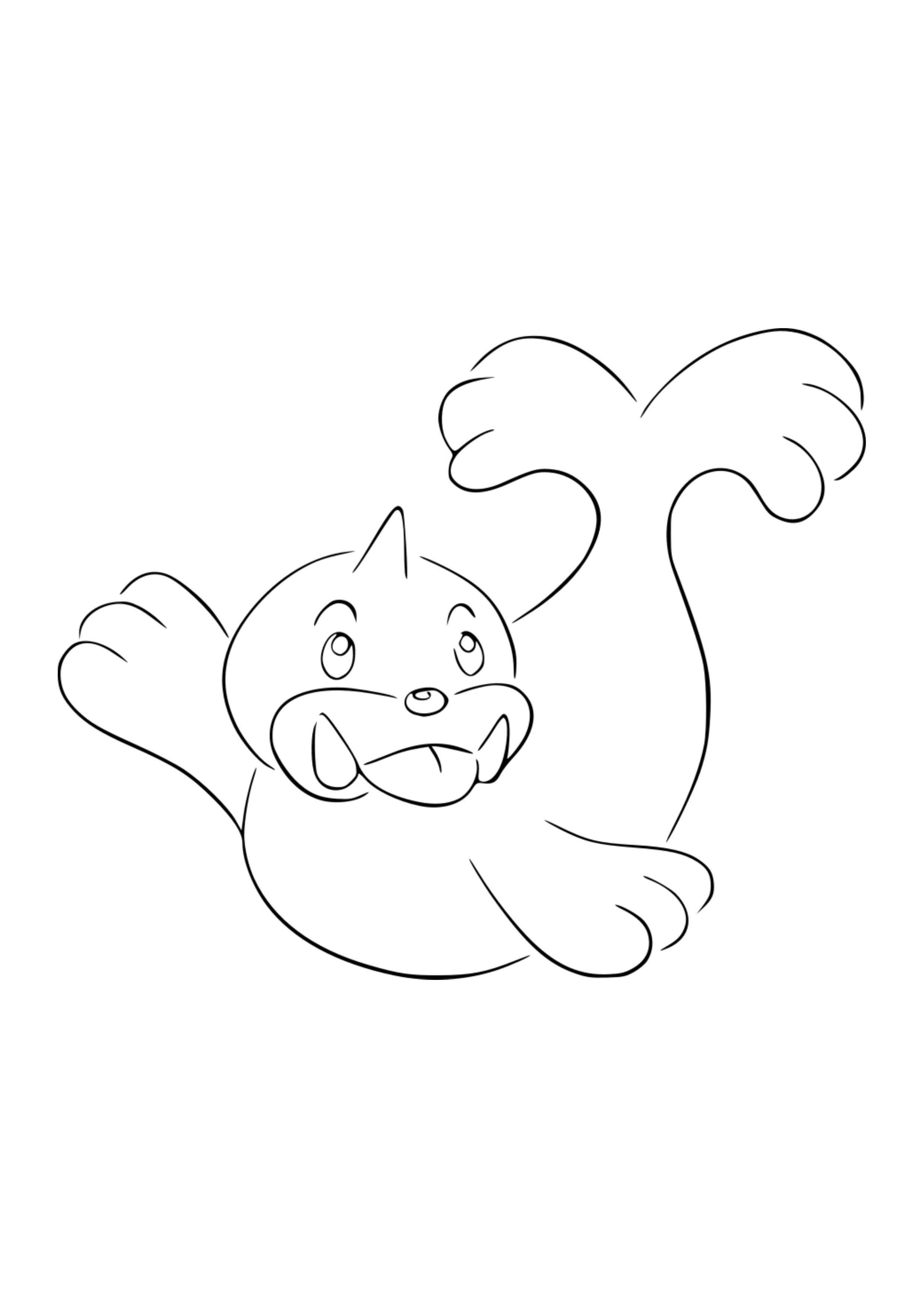Página para colorear Seel (A4) para imprimir