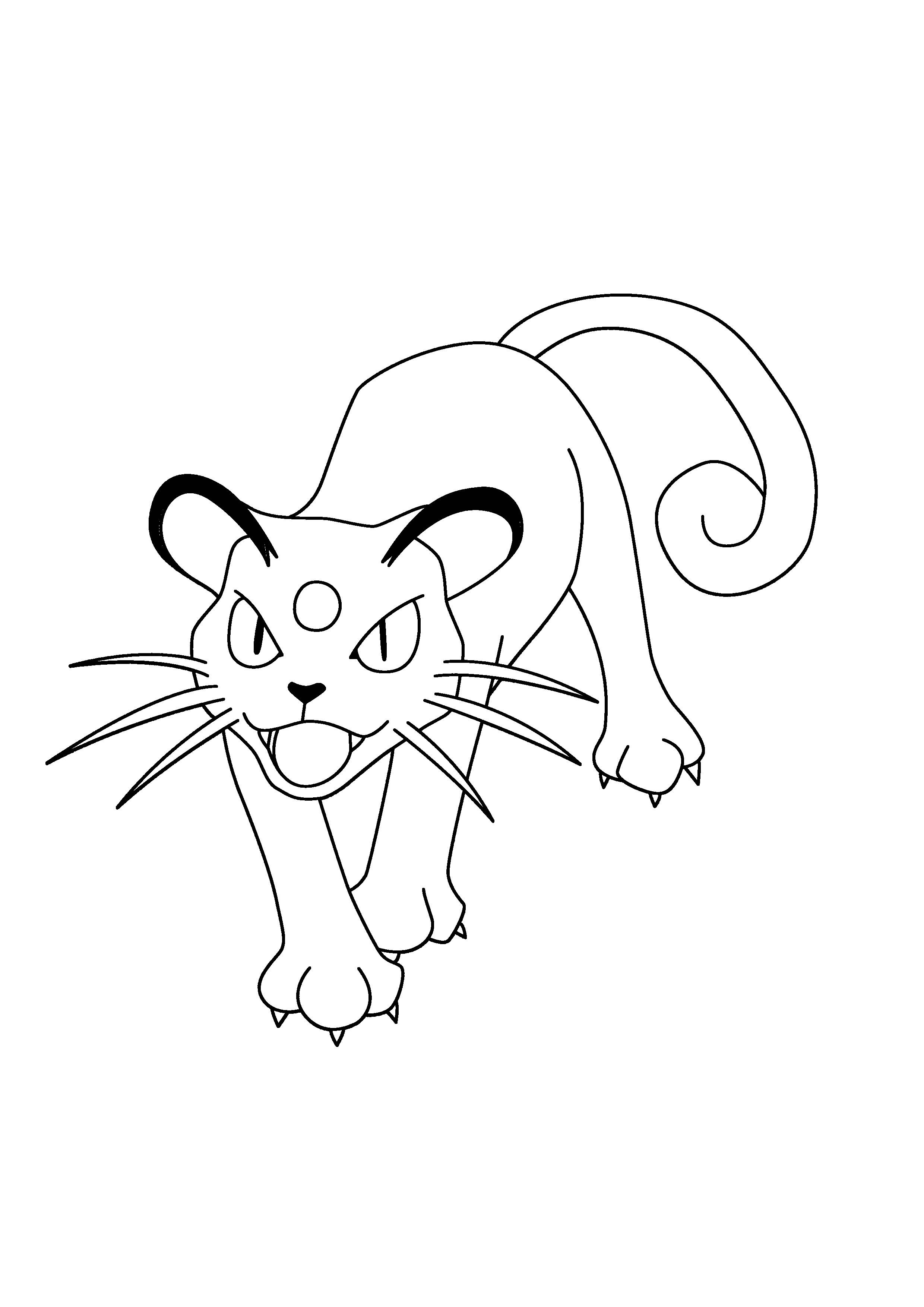 Página para colorear Persian (A4) para imprimir