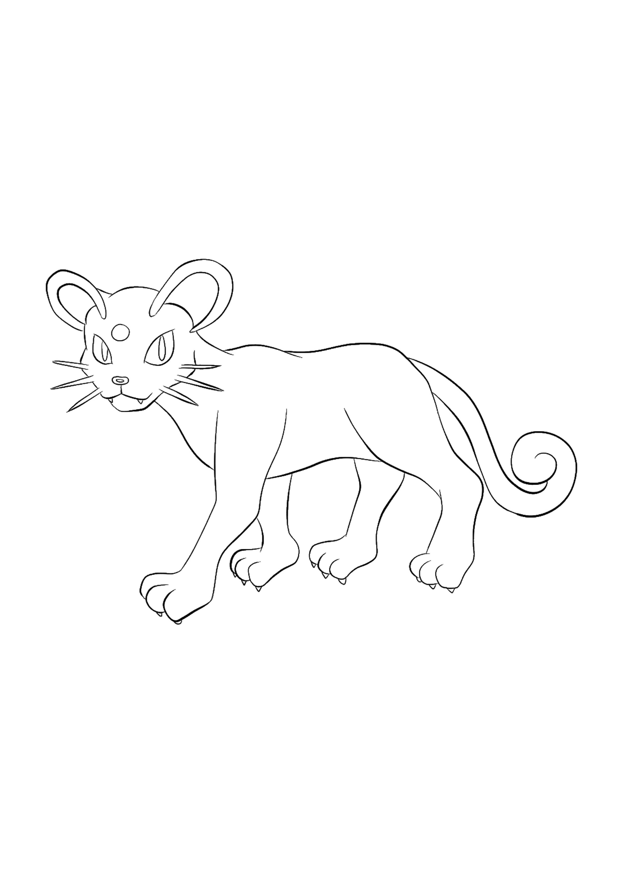 Página para colorear Persian (A4) para imprimir