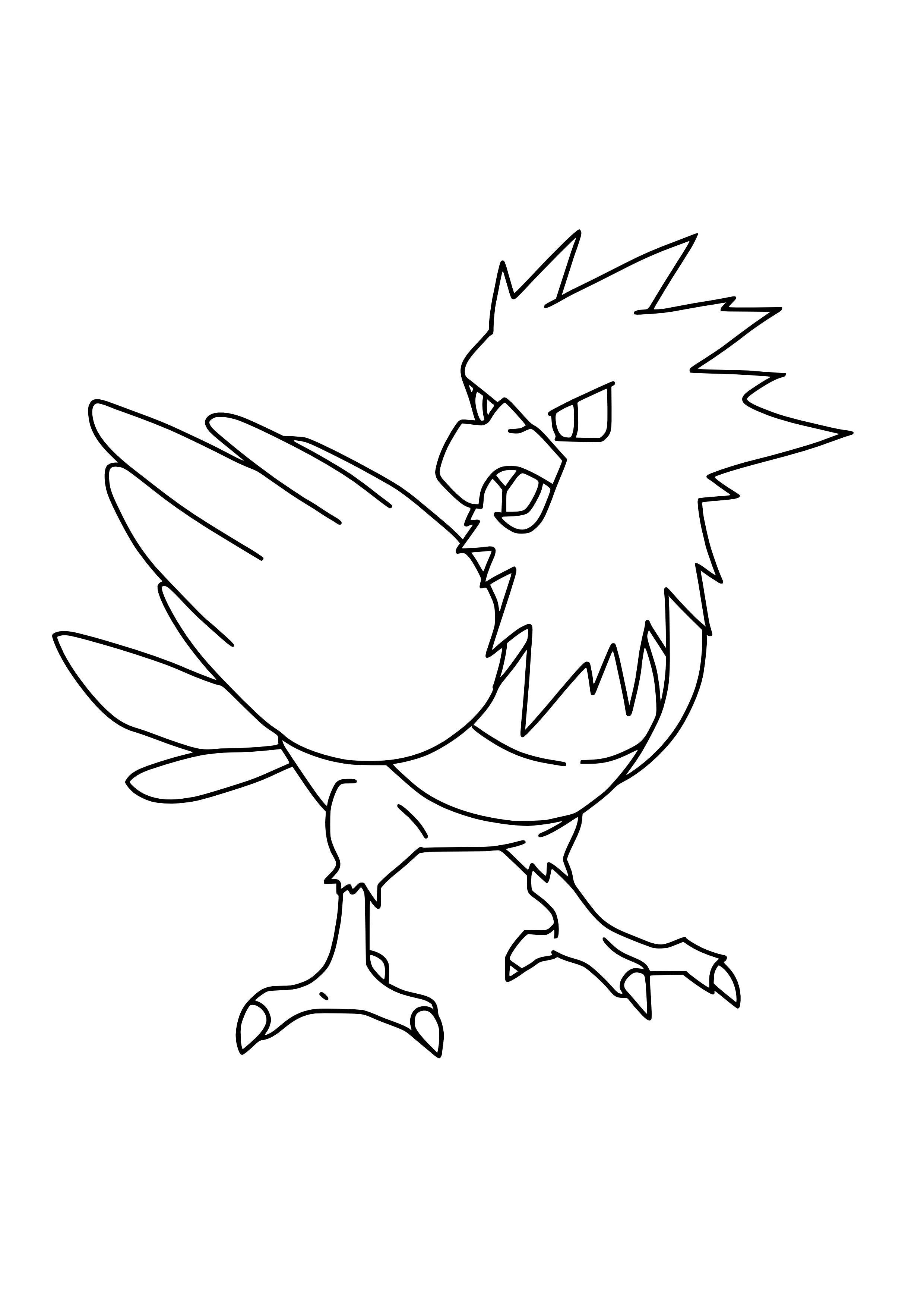 Coloriage Piafabec (A4) à imprimer