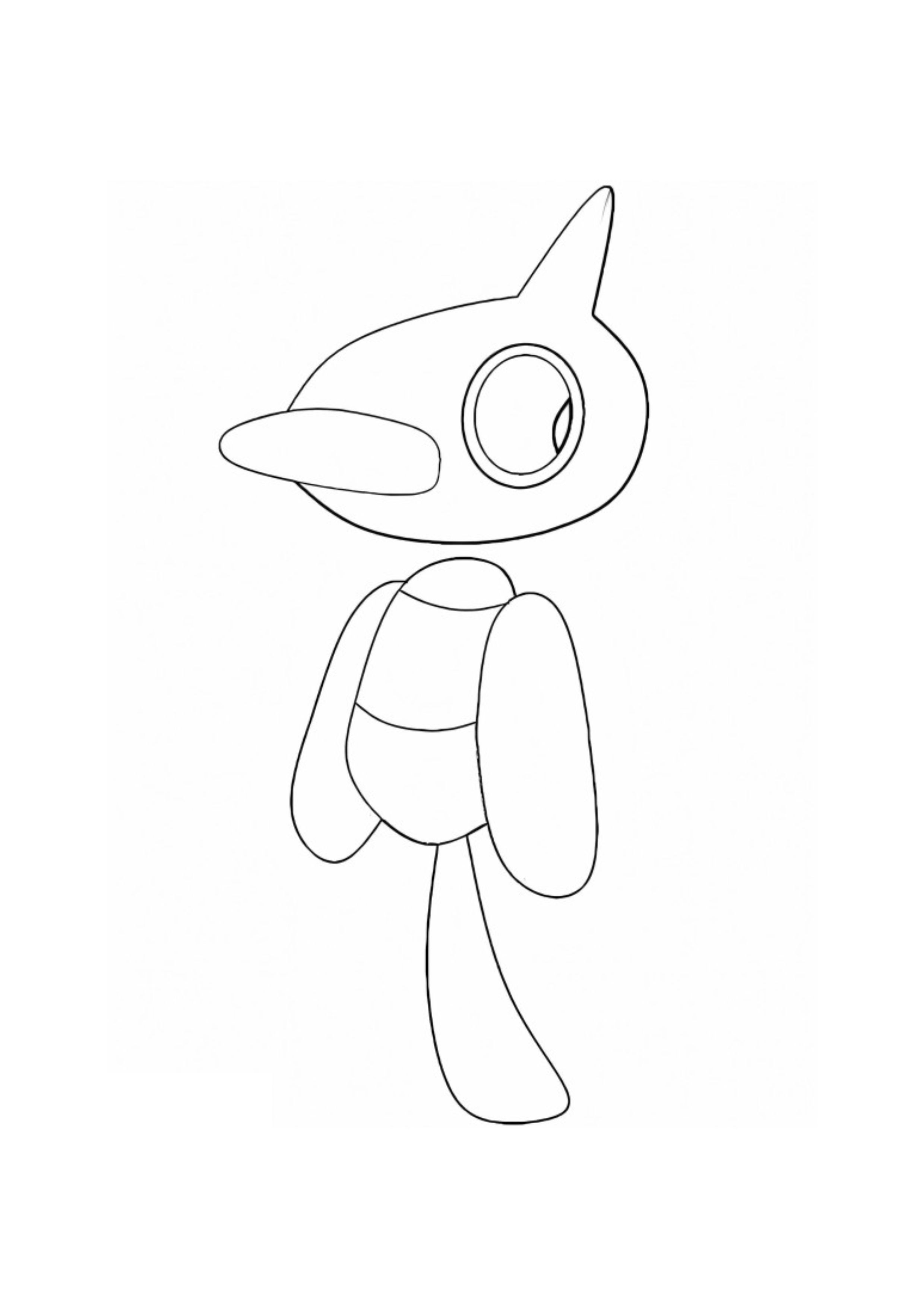 Página para colorear Porygon-Z (A4) para imprimir