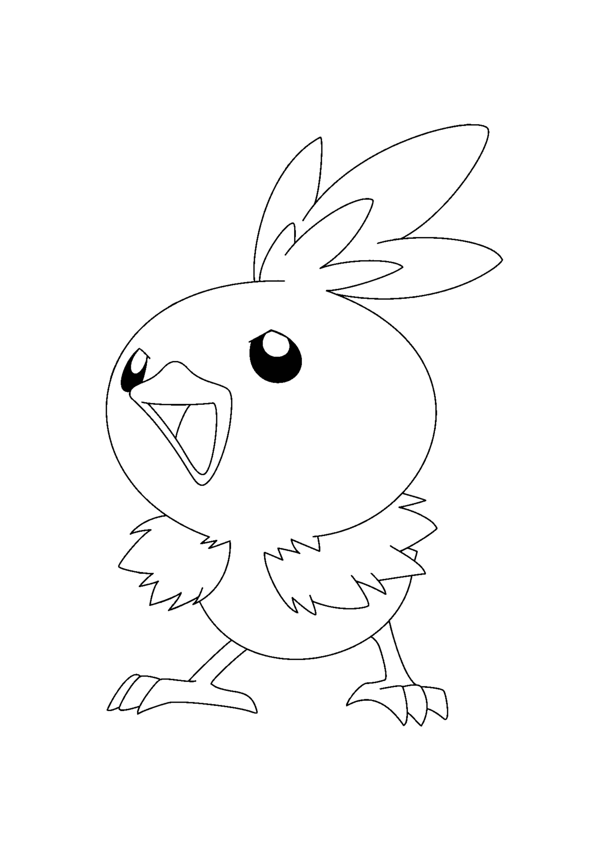 Coloriage Poussifeu (A4) à imprimer