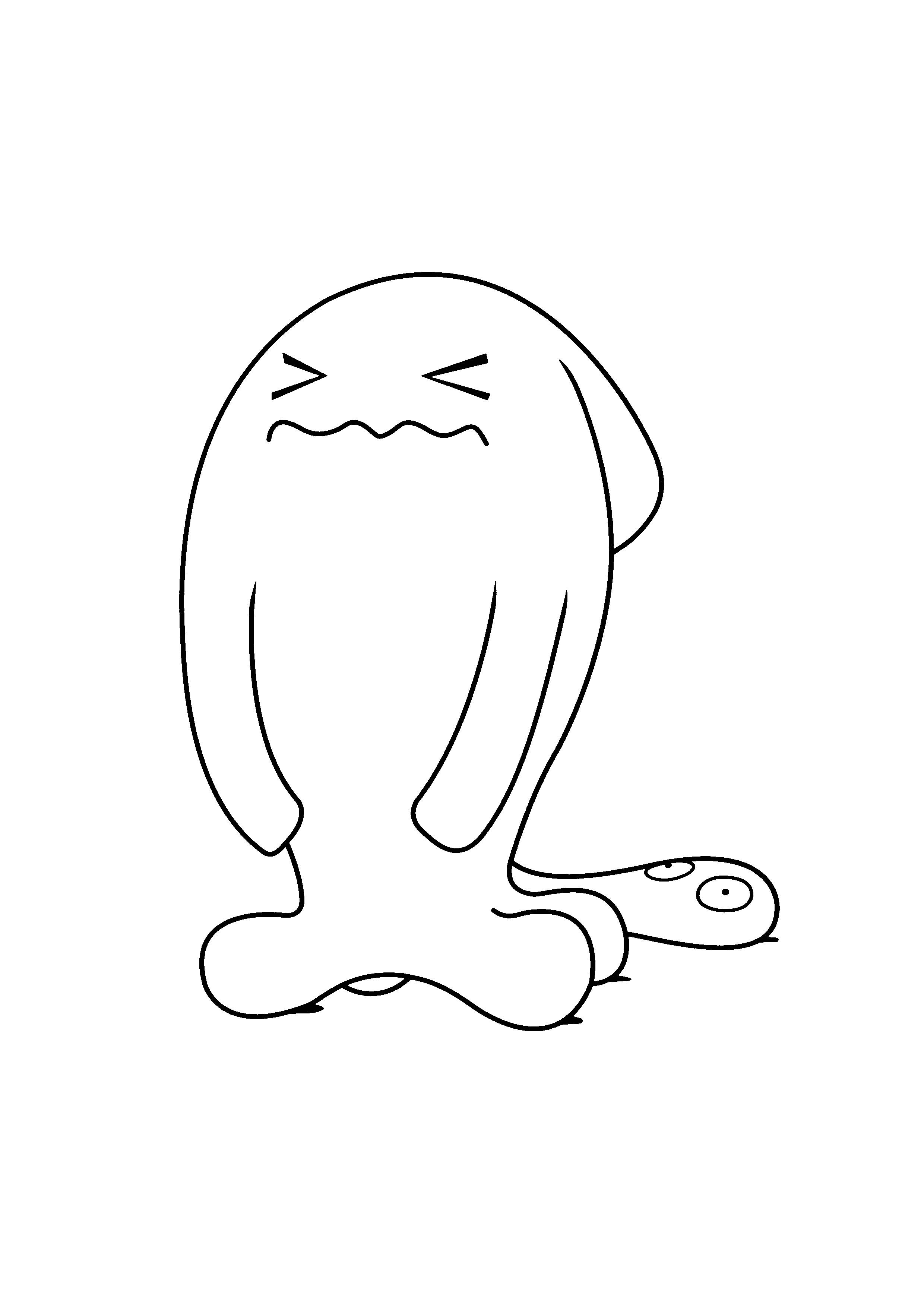 Coloriage Qulbutoké (A4) à imprimer