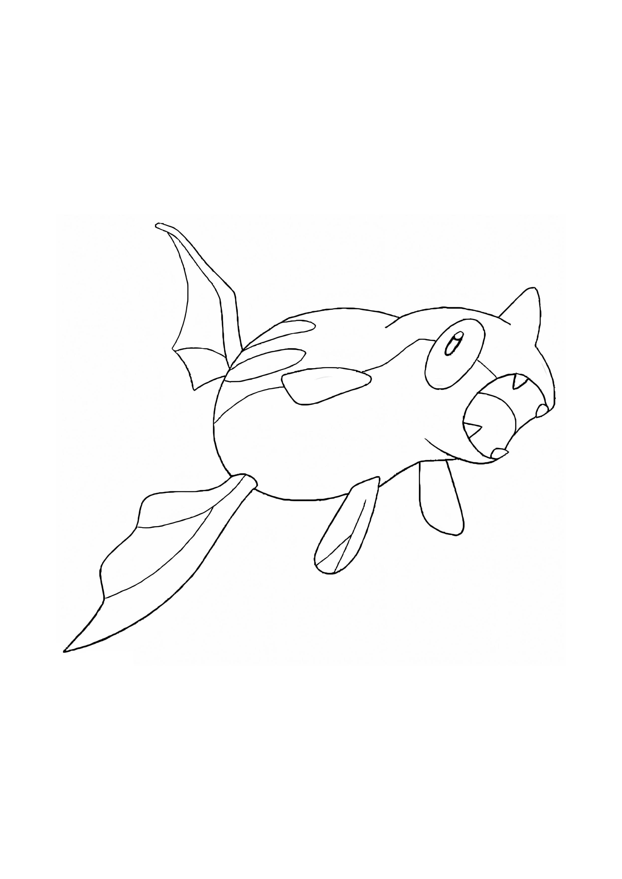 Remoraid coloring page (A4) to print