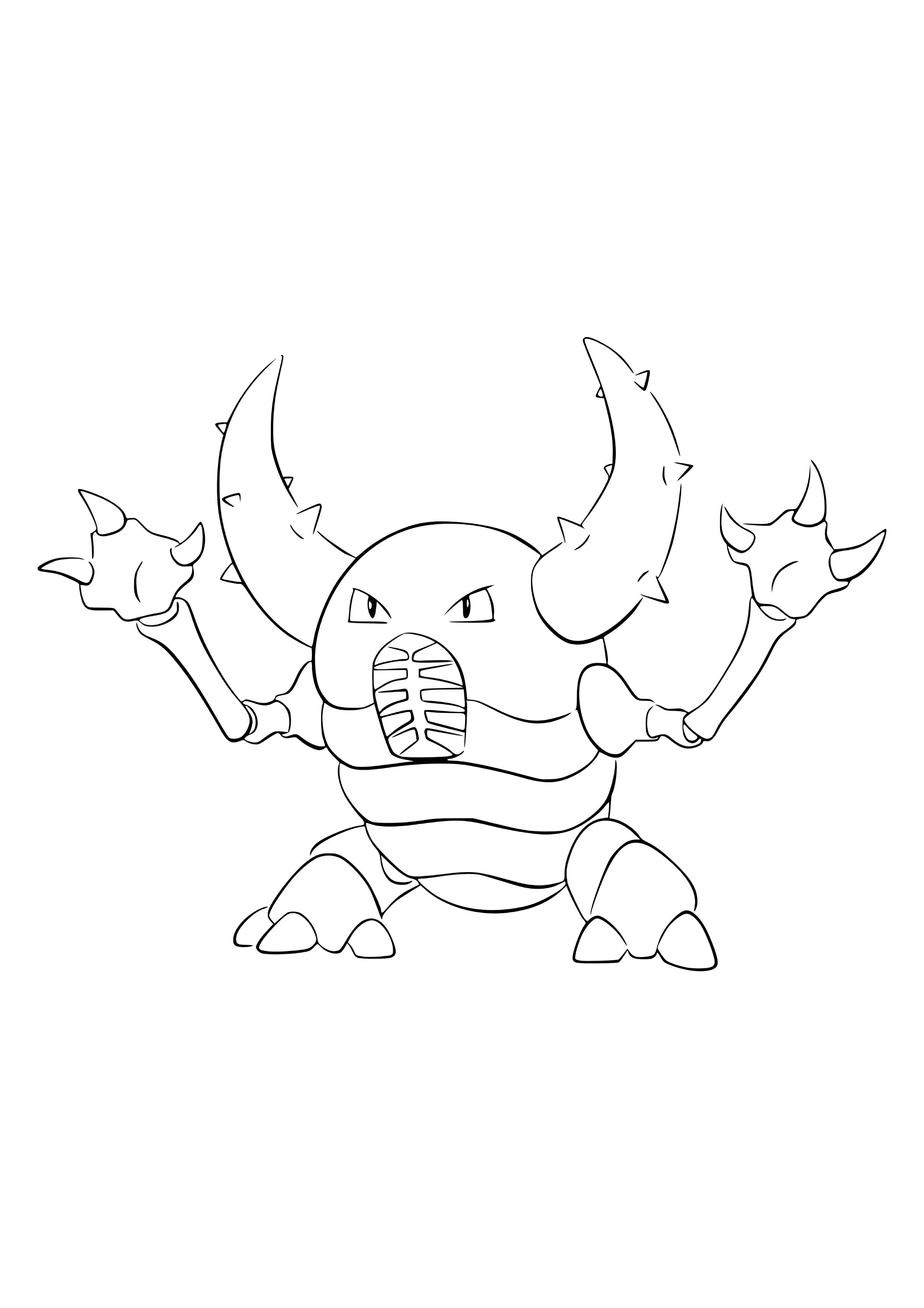 Coloriage Scarabrute (A4) à imprimer