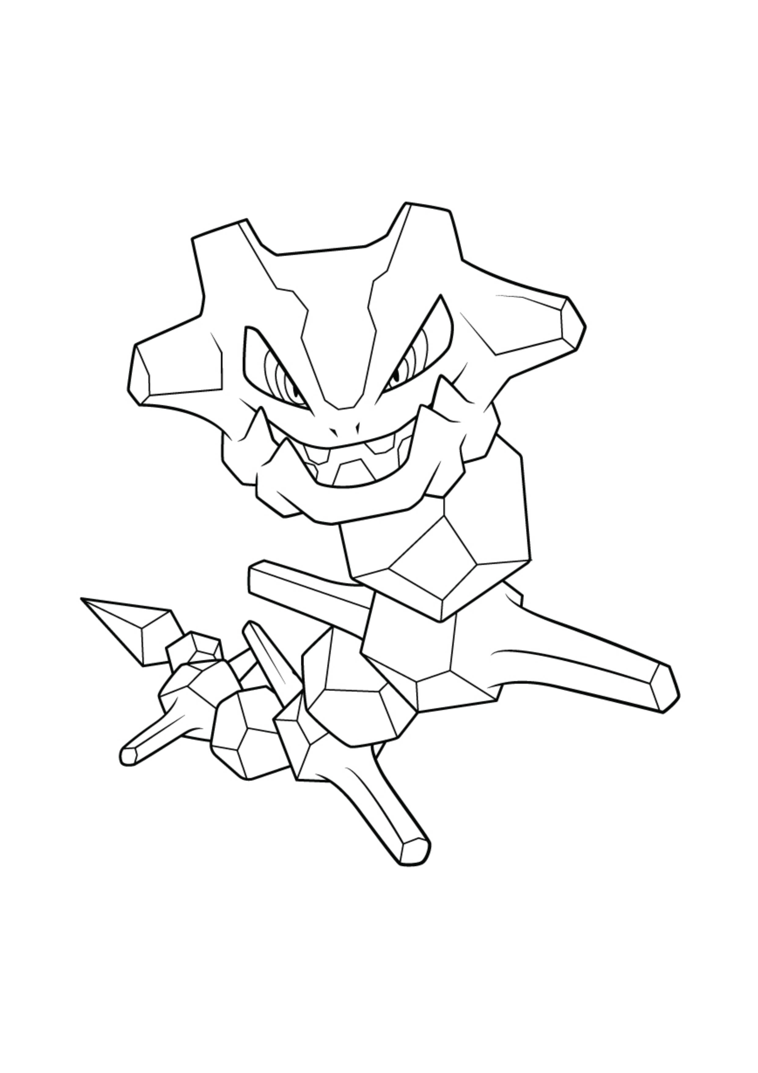 Coloriage Steelix (A4) à imprimer