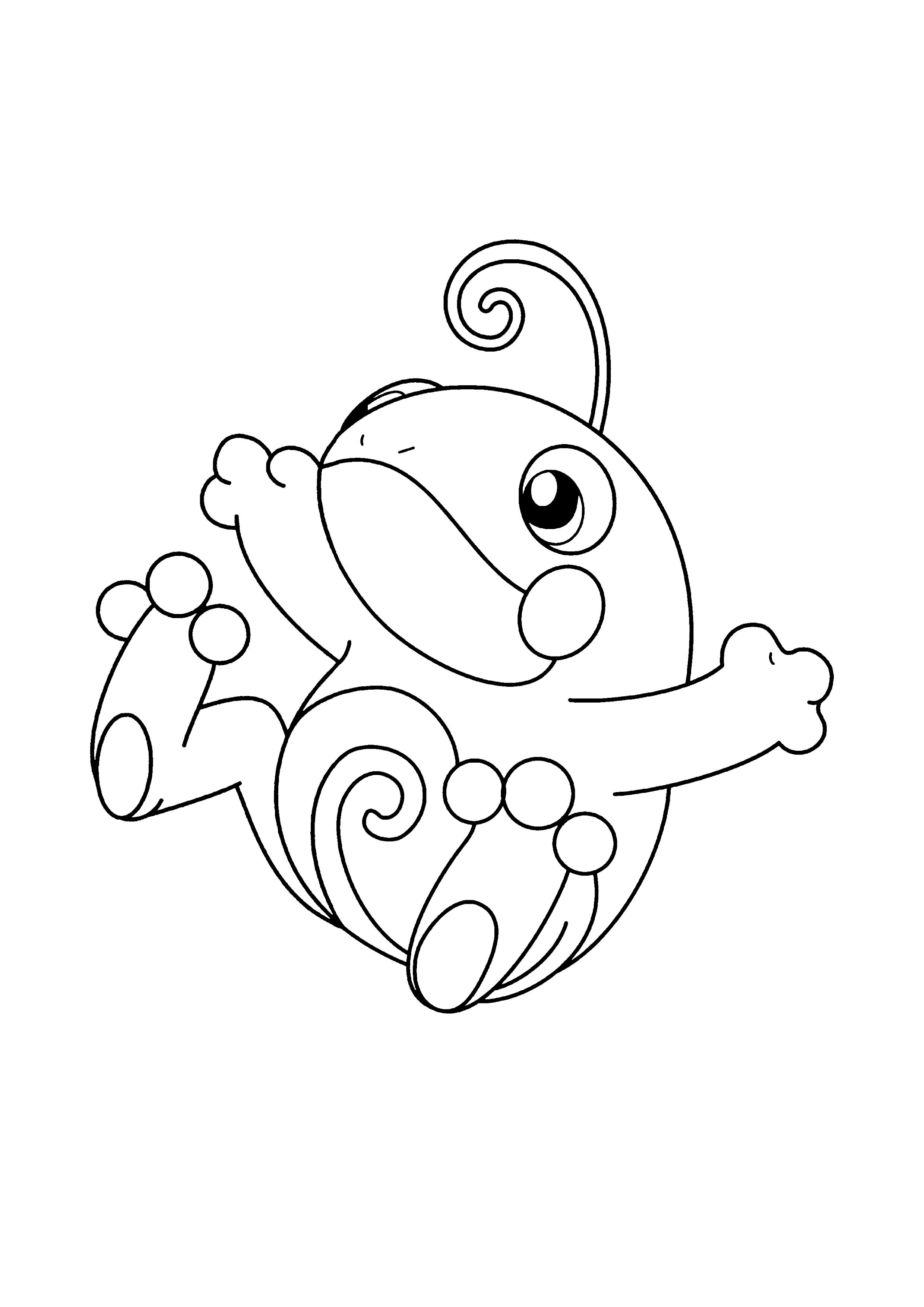 Politoed coloring page (A4) to print