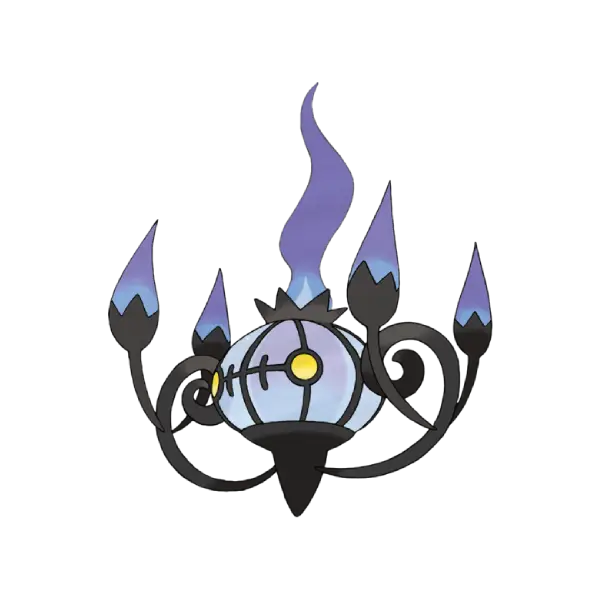 Chandelure coloring page