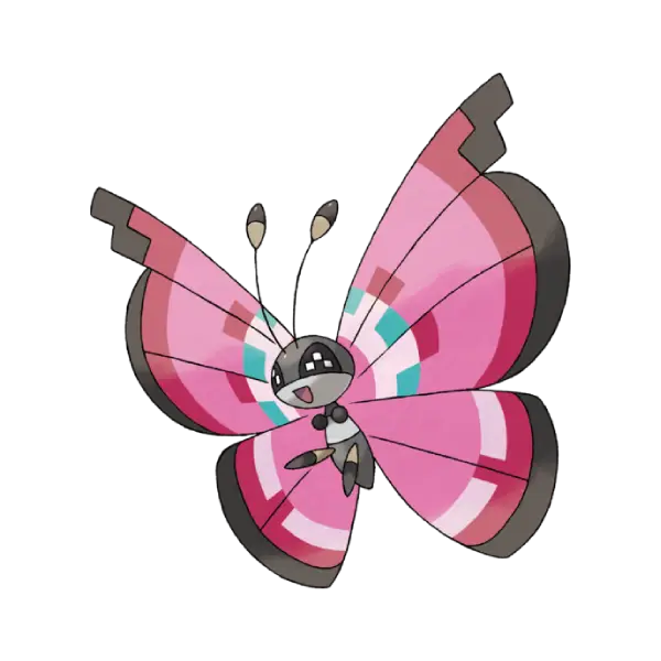 Vivillon coloring page