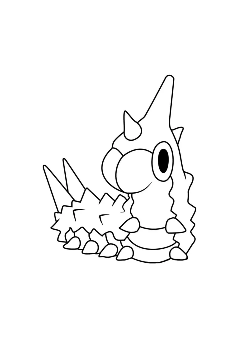 Página para colorear Wurmple (A4) para imprimir