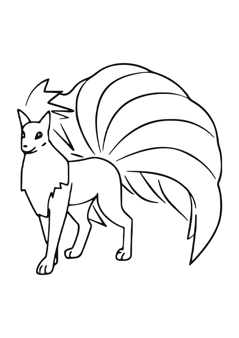 Coloriage Feunard (A4) à imprimer