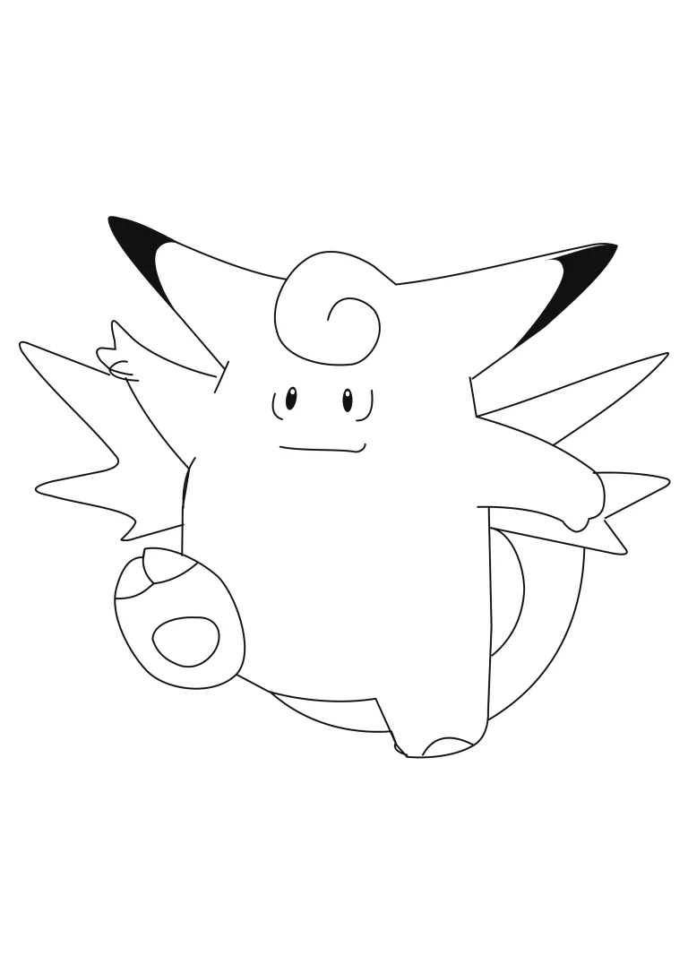 Coloriage Mélodelfe (A4) à imprimer