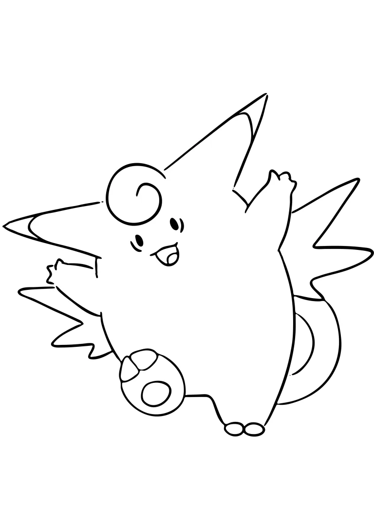Coloriage Mélodelfe (A4) à imprimer