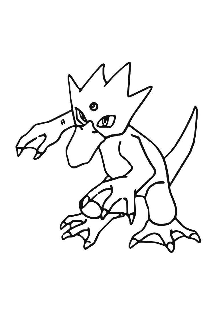 Coloriage Akwakwak (A4) à imprimer