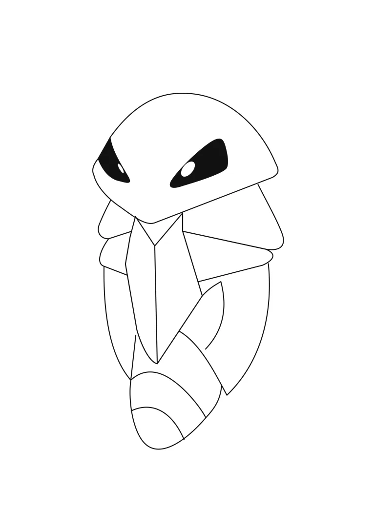 Página para colorear Kakuna (A4) para imprimir