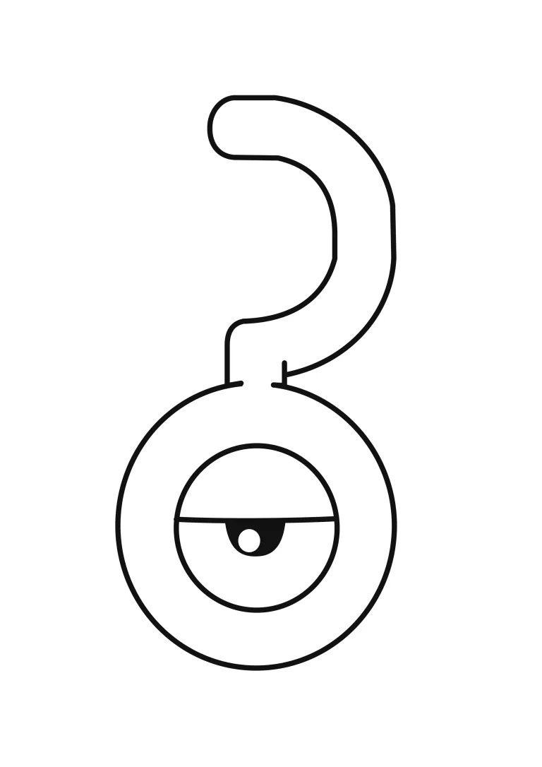 Unown coloring page (A4) to print