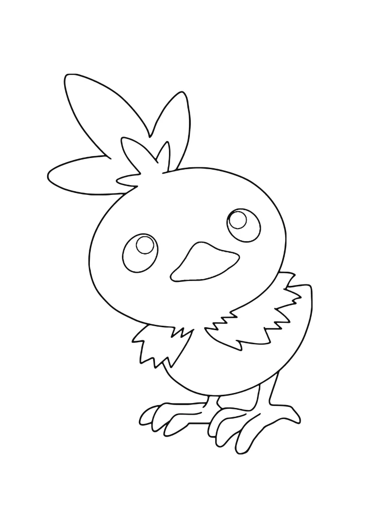 Coloriage Poussifeu (A4) à imprimer