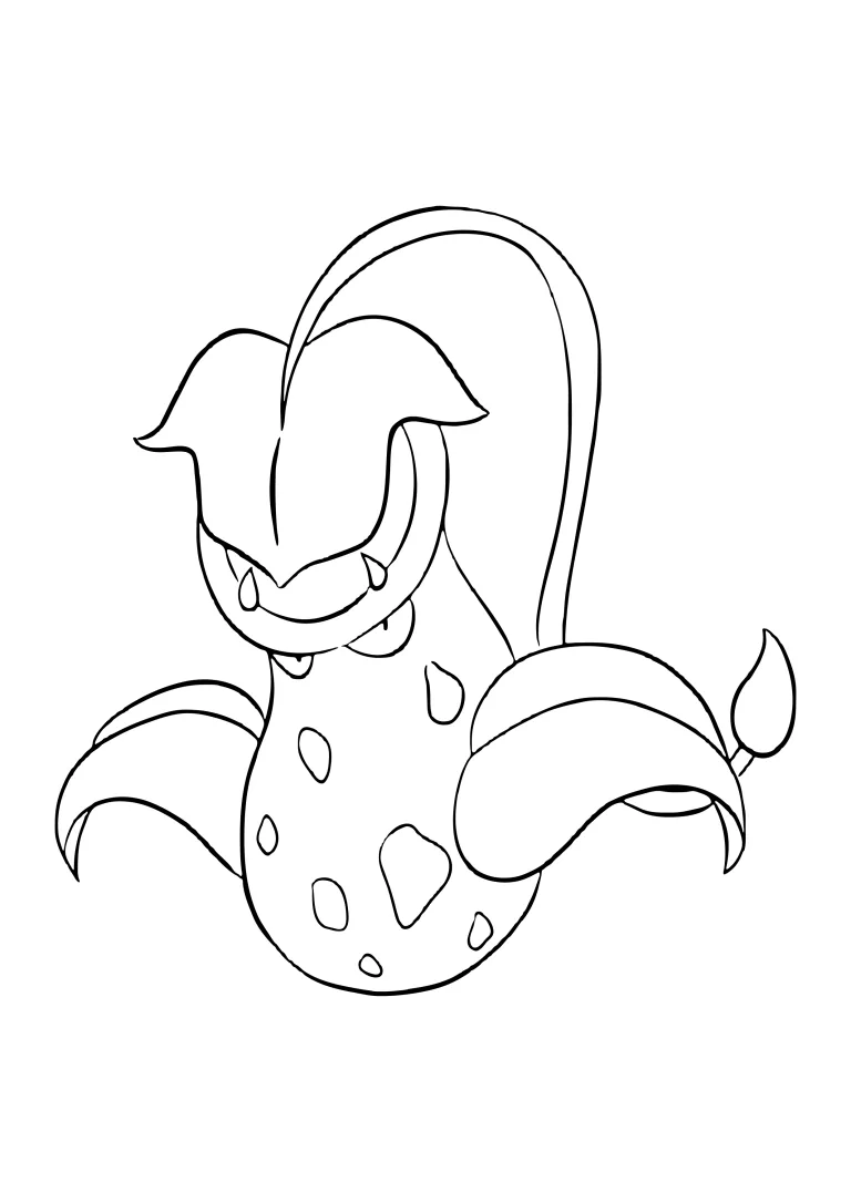 Victreebel coloring page (A4) to print