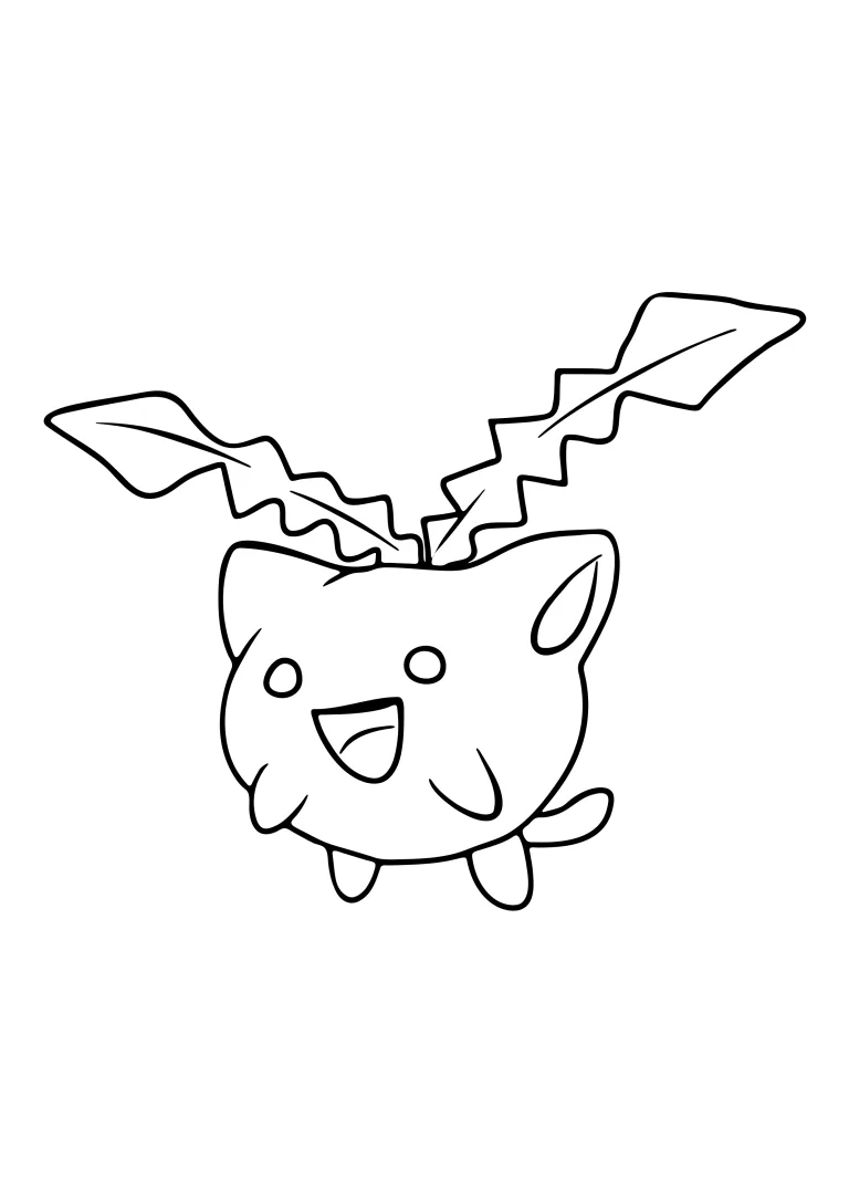 Hoppip coloring page (A4) to print