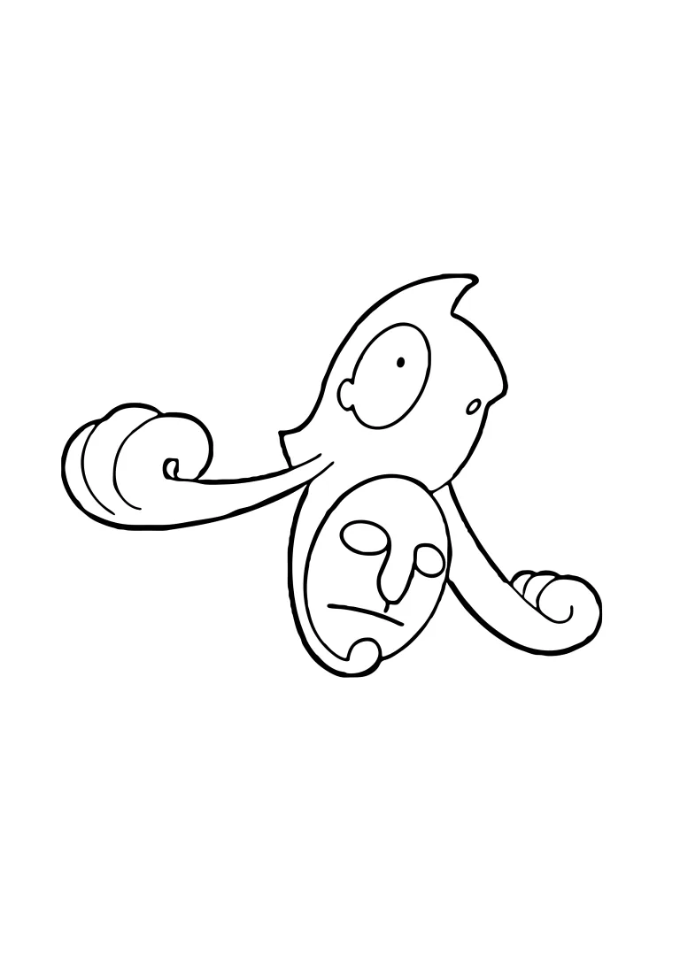 Página para colorear Yamask (A4) para imprimir