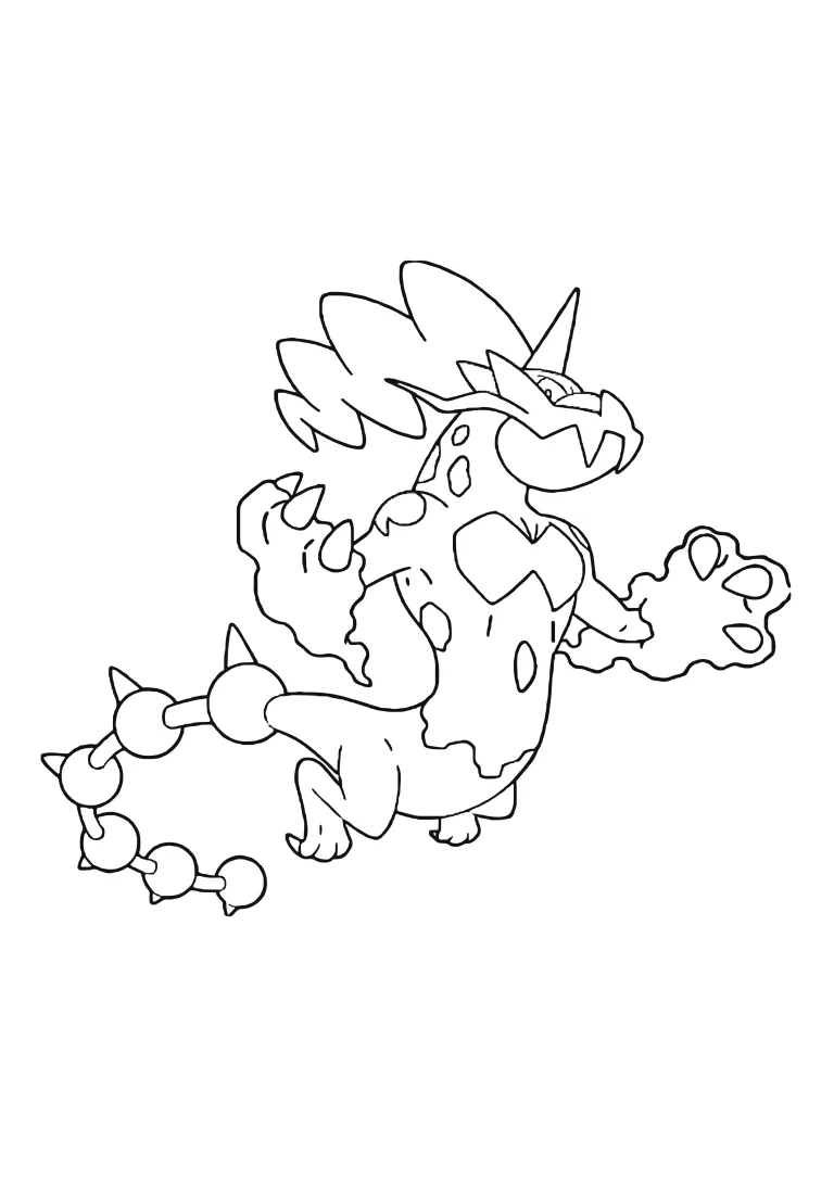 Landorus coloring page (A4) to print