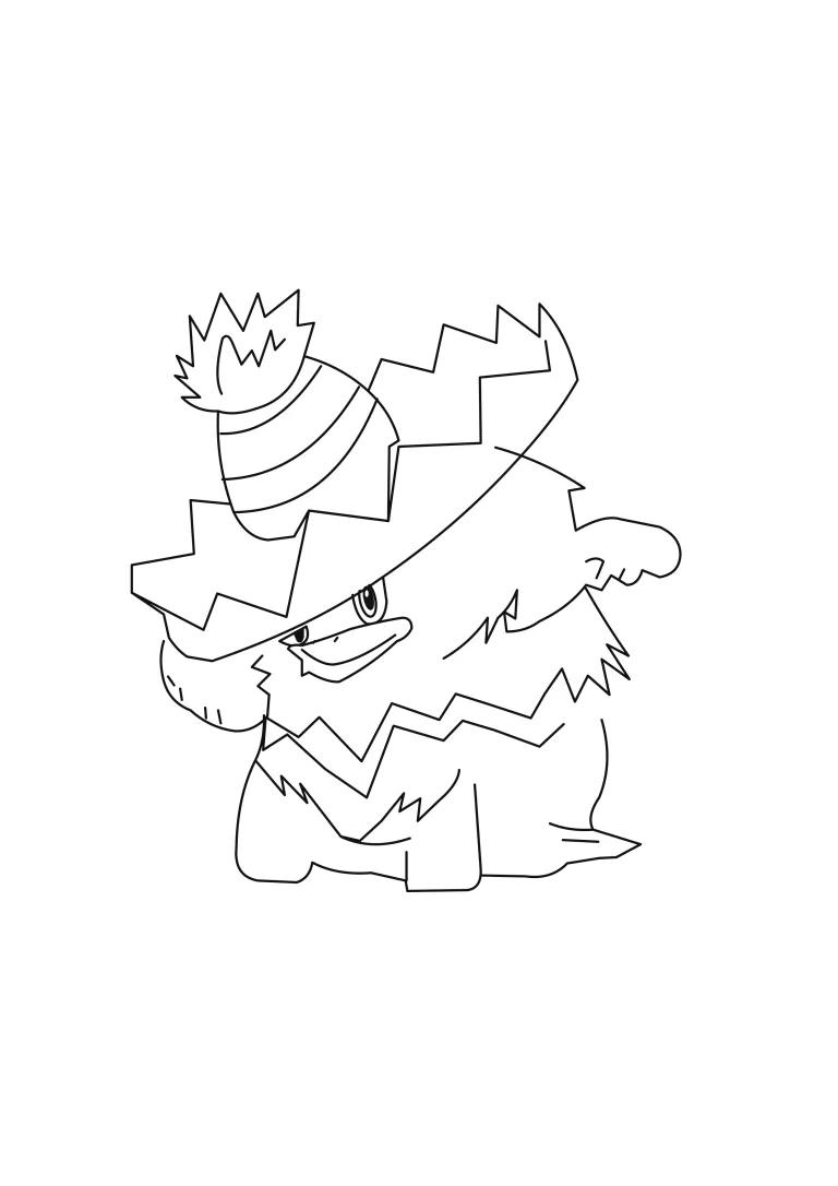 Ludicolo coloring page (A4) to print