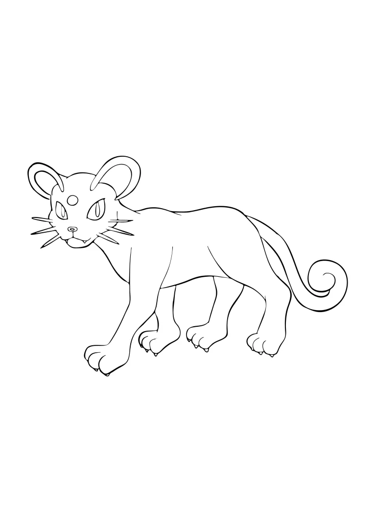 Coloriage Persian (A4) à imprimer