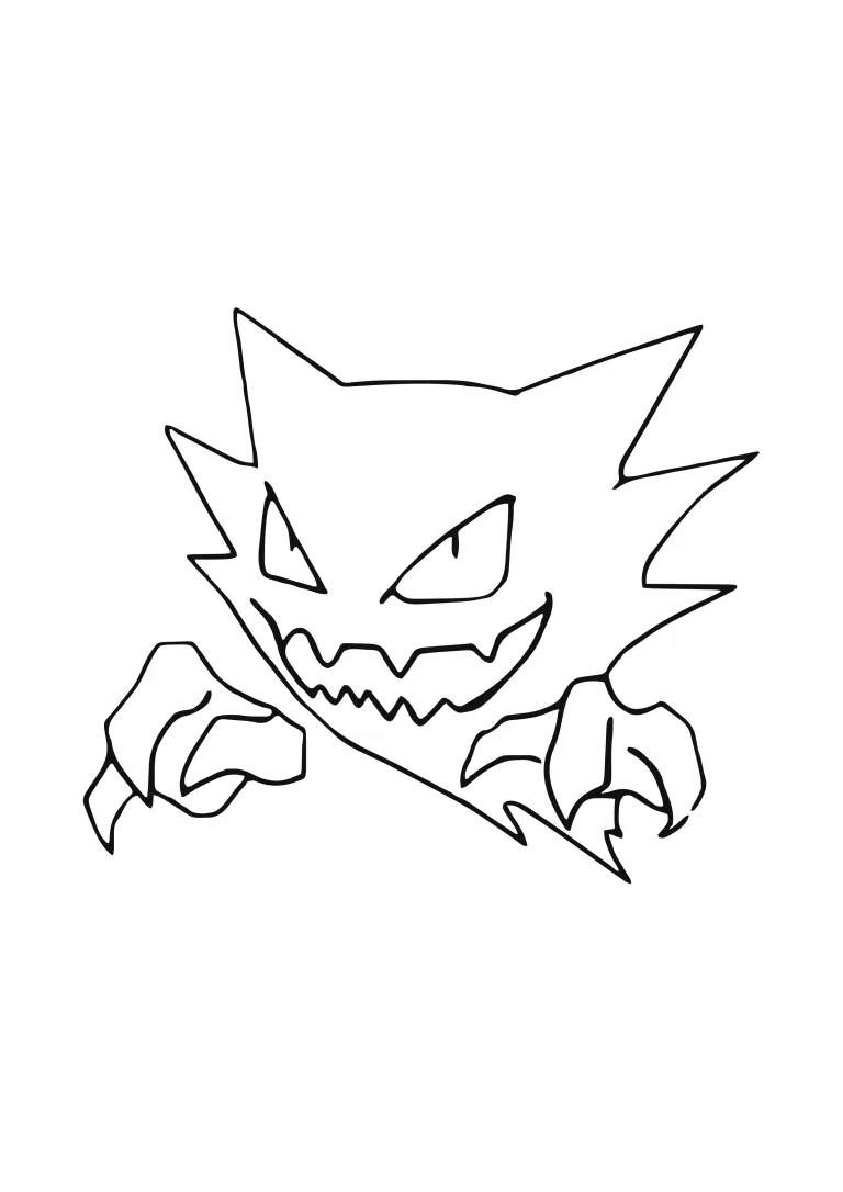 Haunter coloring page (A4) to print