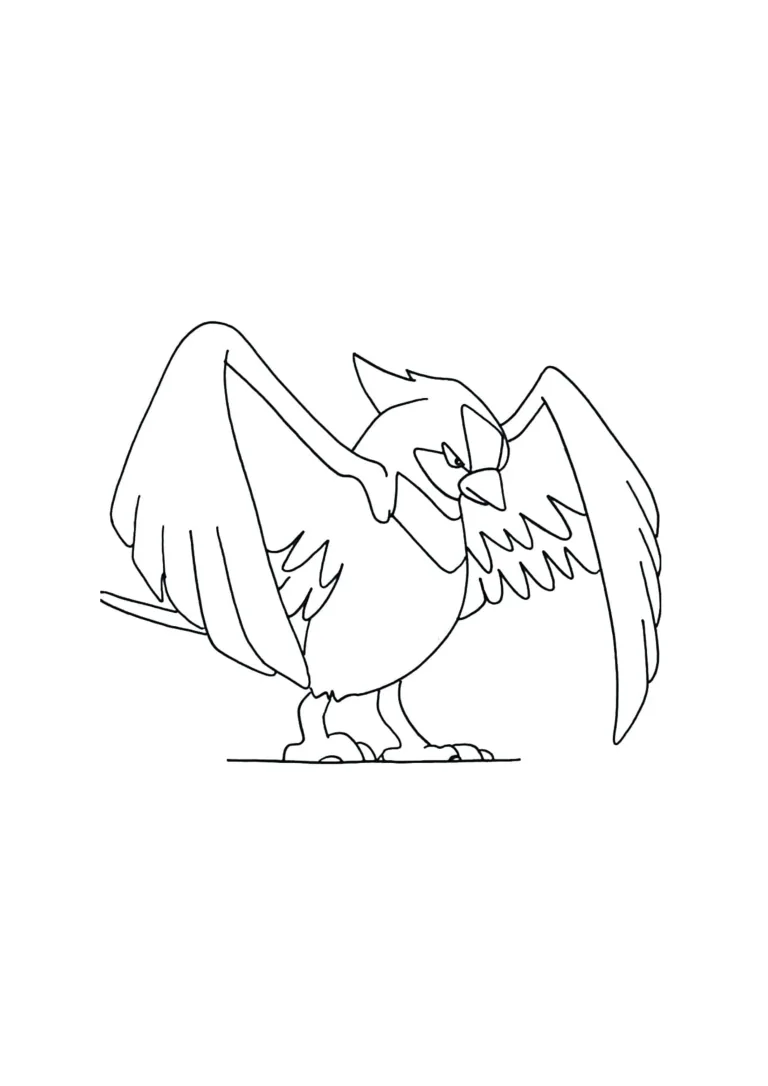 Swellow coloring page (A4) to print
