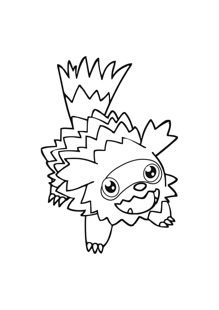 Página para colorear Zigzagoon (A4) para imprimir
