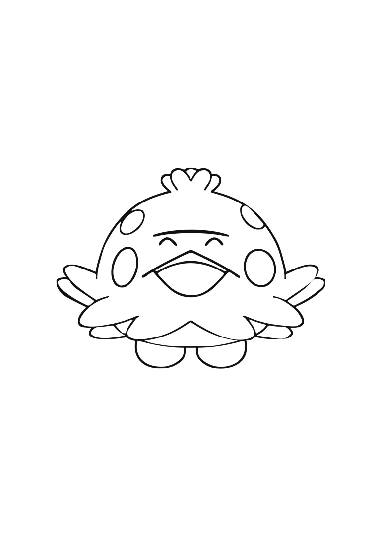 Página para colorear Shroomish (A4) para imprimir