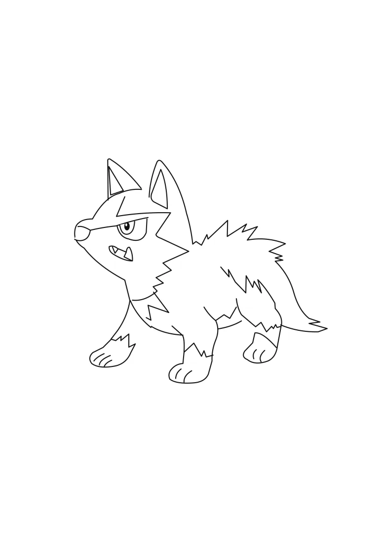 Coloriage Medhyèna (A4) à imprimer