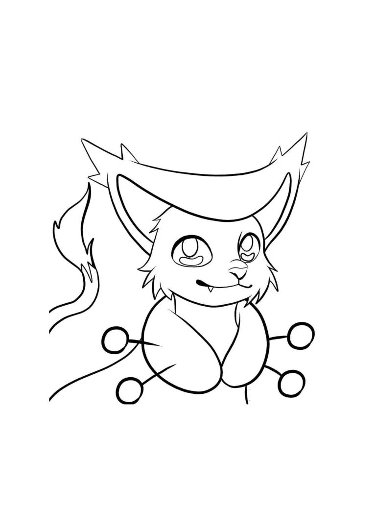 Página para colorear Delcatty (A4) para imprimir