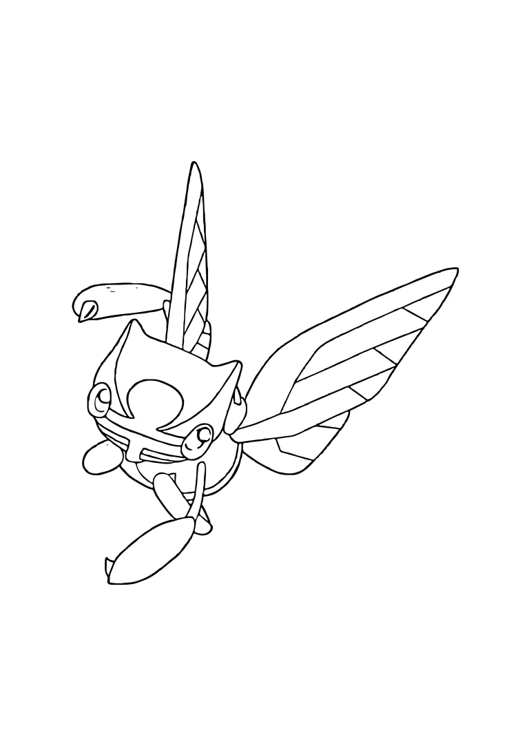 Coloriage Ninjask (A4) à imprimer