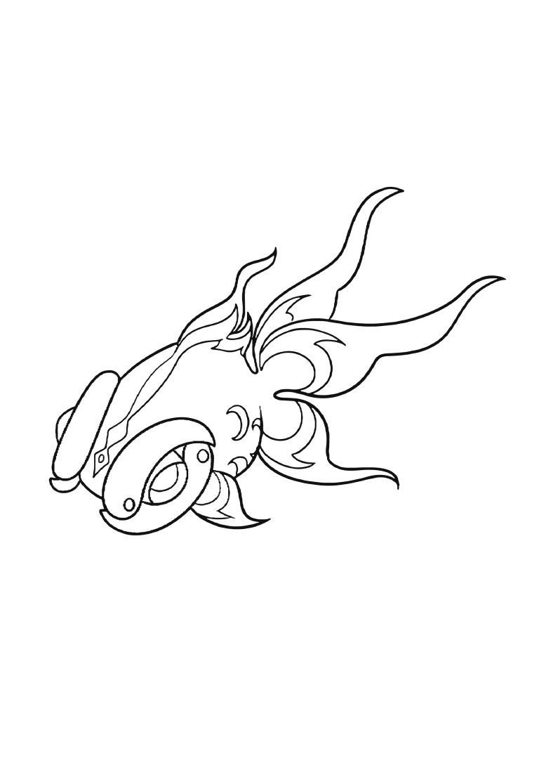 Coloriage Yuyu (A4) à imprimer