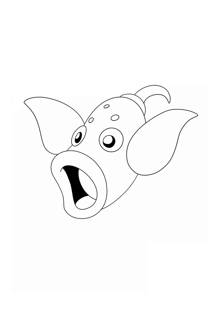 Página para colorear Weepinbell (A4) para imprimir
