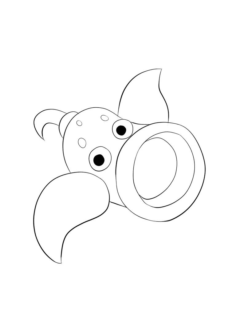 Página para colorear Weepinbell (A4) para imprimir