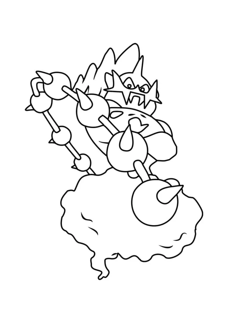 Landorus coloring page (A4) to print