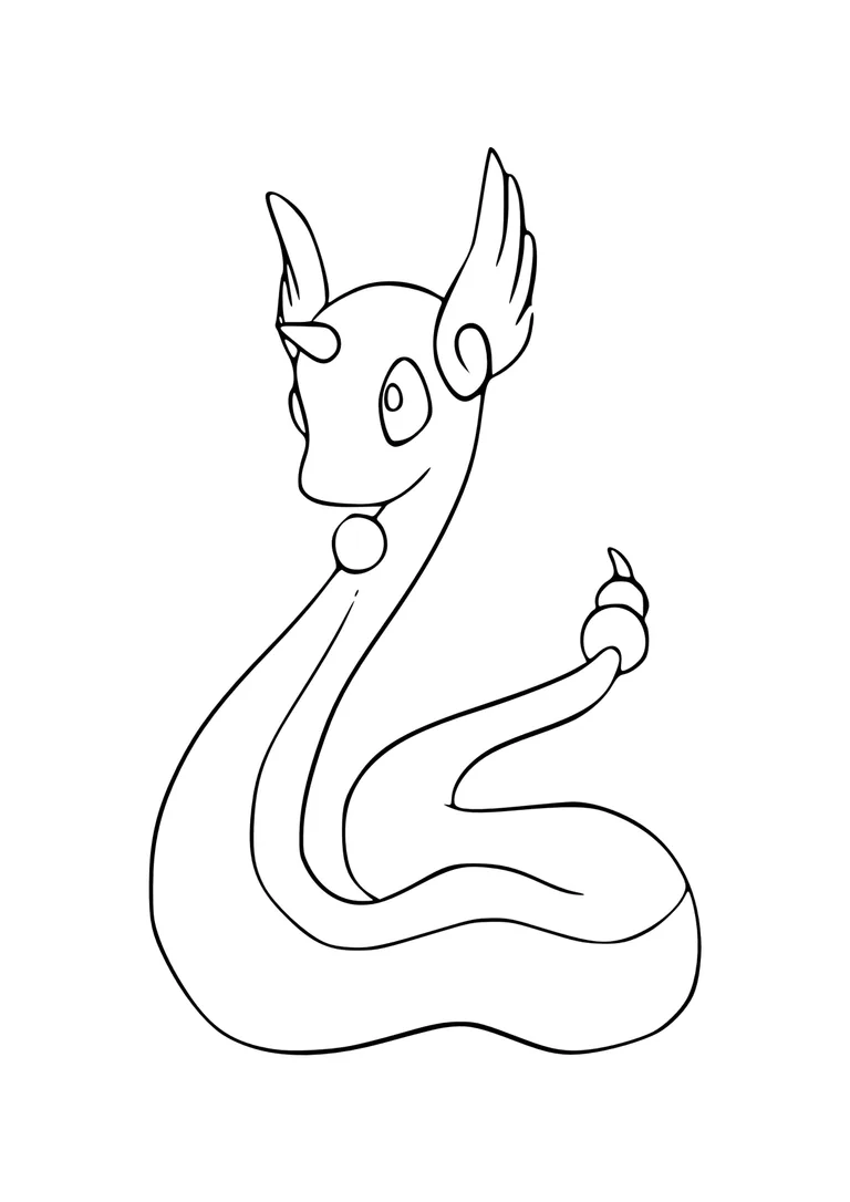 Coloriage Draco (A4) à imprimer
