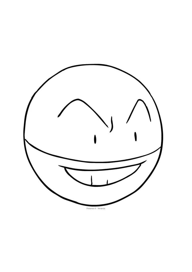 Página para colorear Electrode (A4) para imprimir