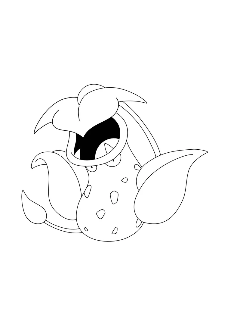 Victreebel coloring page (A4) to print