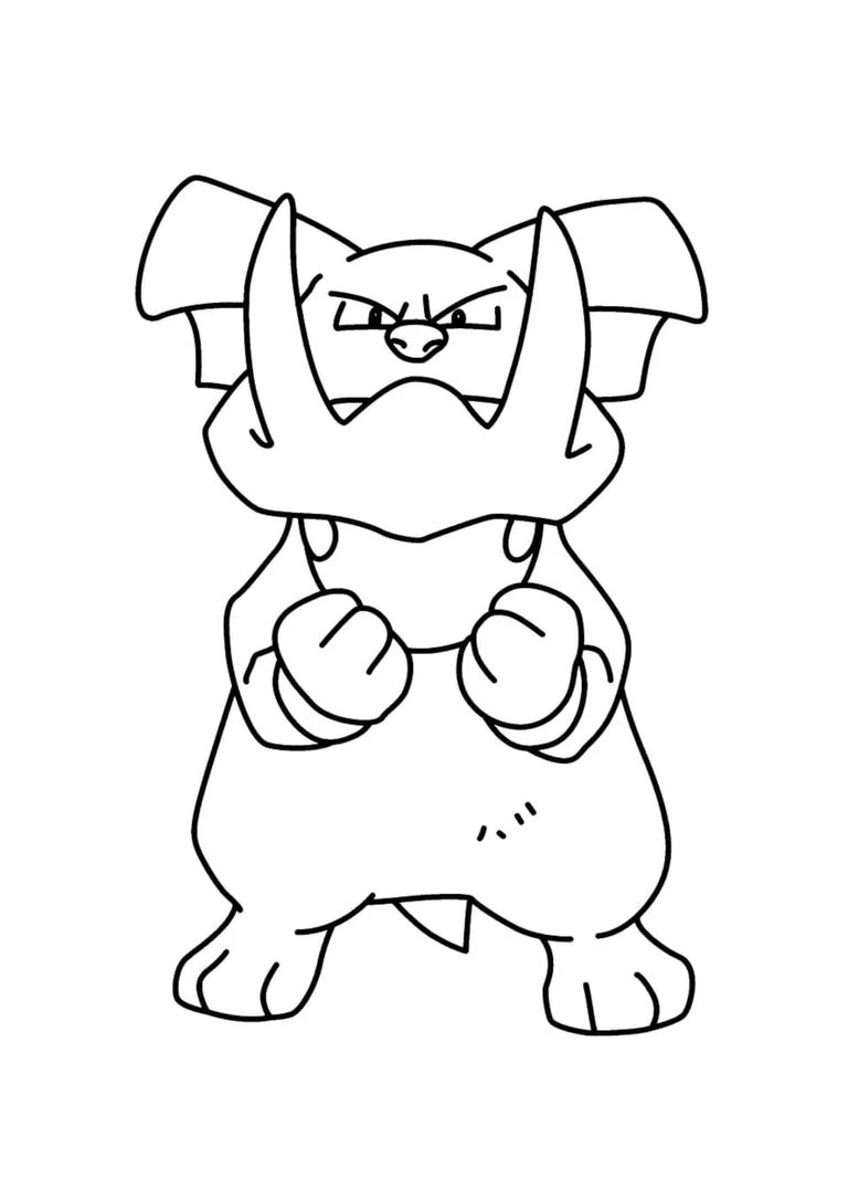 Coloriage Granbull (A4) à imprimer