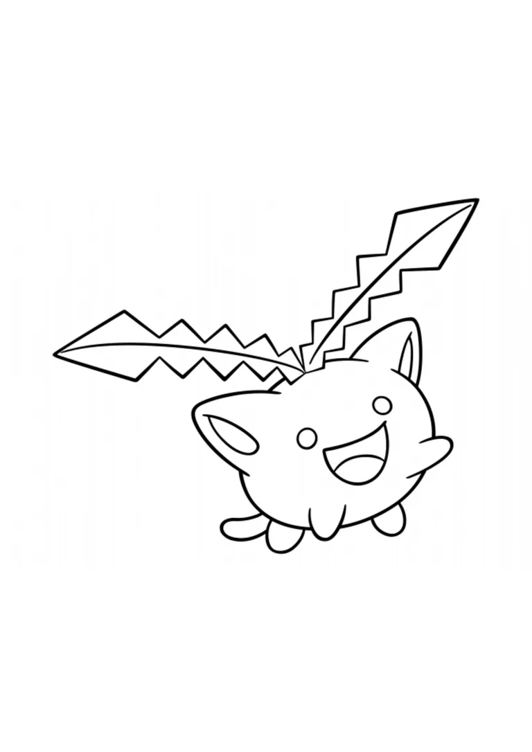 Hoppip coloring page (A4) to print