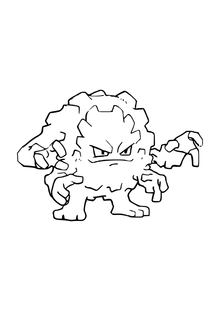 Graveler coloring page (A4) to print