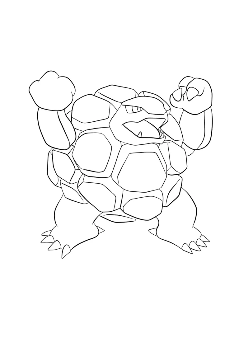 Golem coloring page (A4) to print