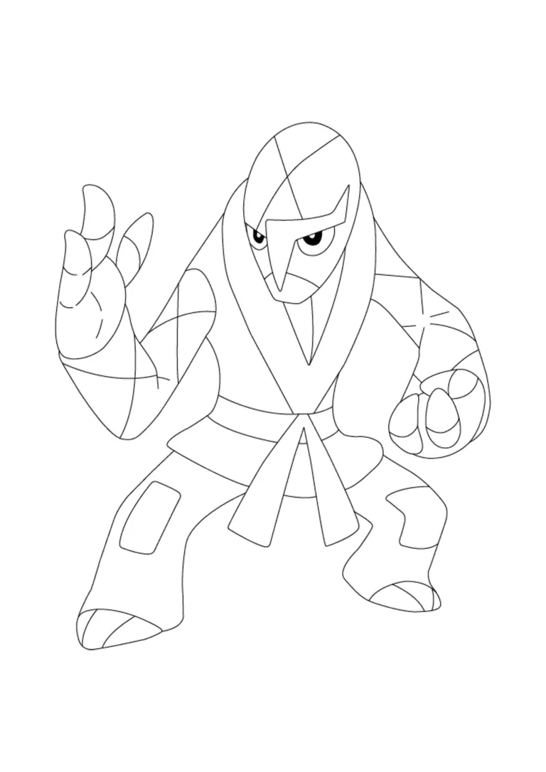Página para colorear Sawk (A4) para imprimir